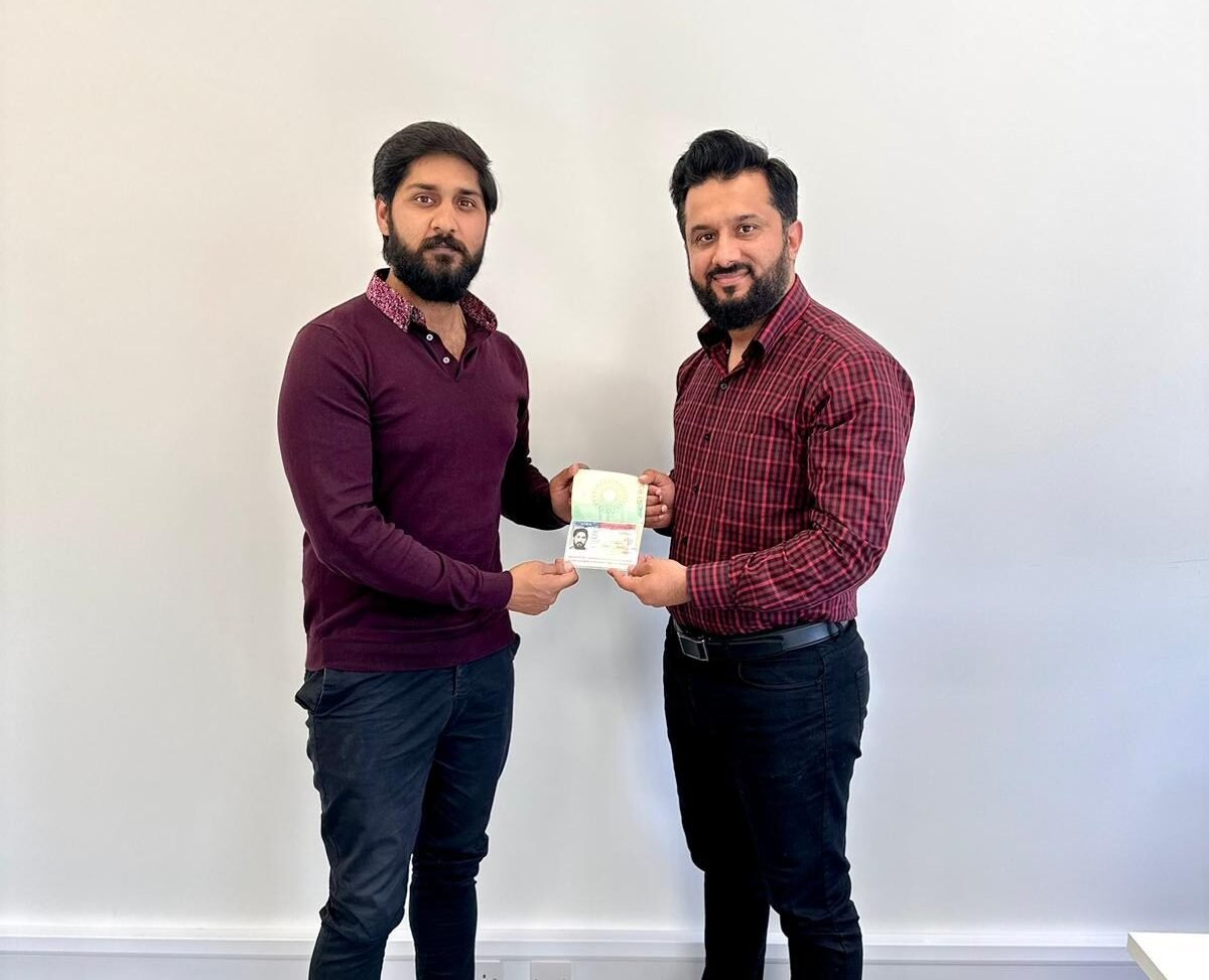 Mr. Nauman receiving USA visit visa approval from CEO - USA Visit Visa from Pakistan