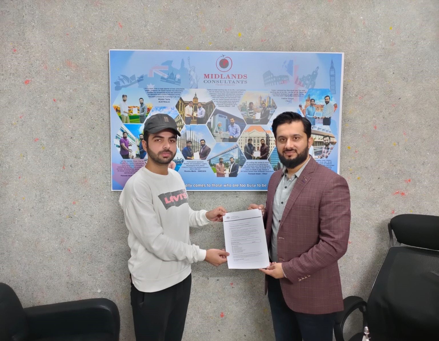 Mr. Sheraz Ali from Lahore on Australia College Study Visa Approval